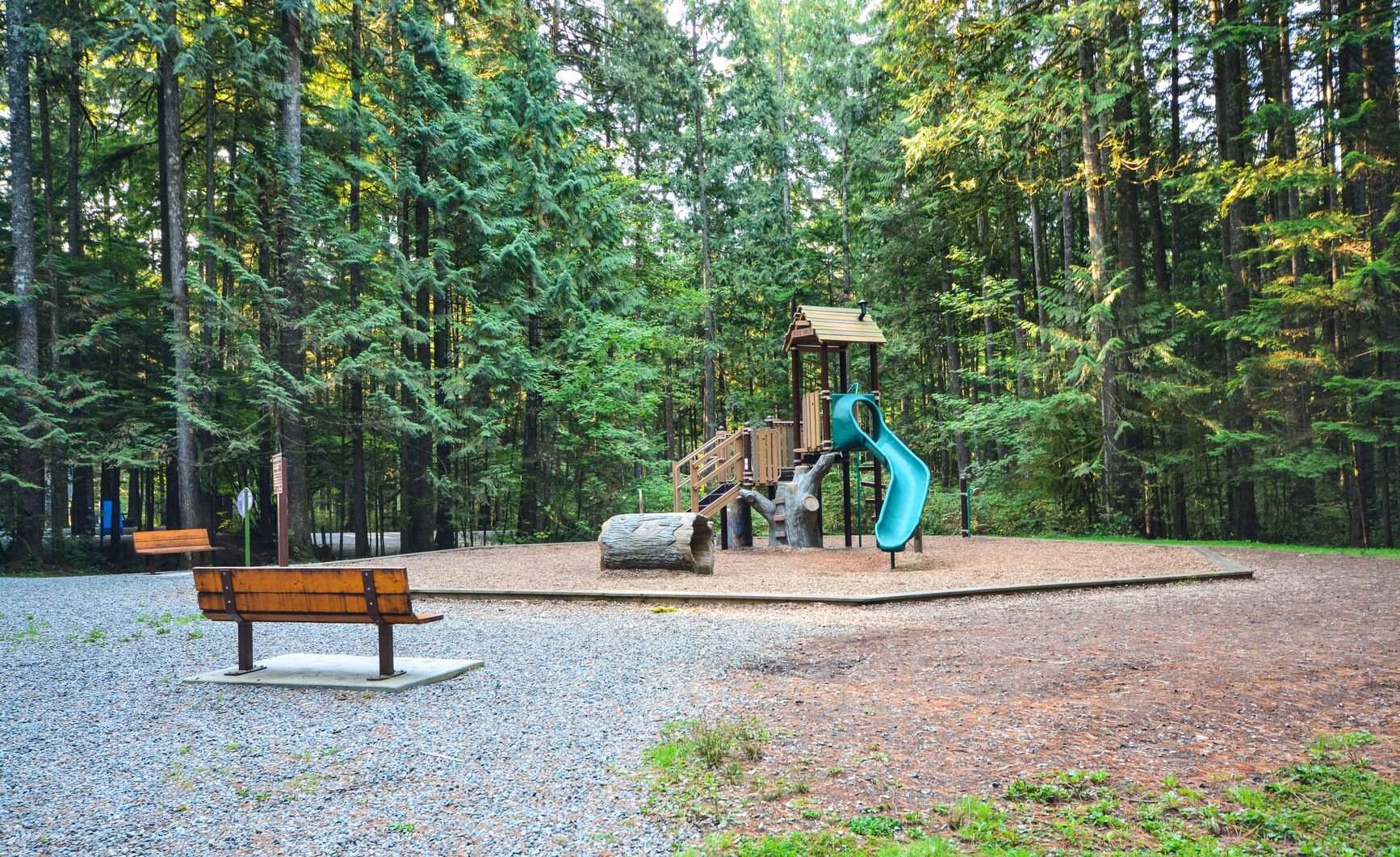 A playground in Rolley Lake Park.