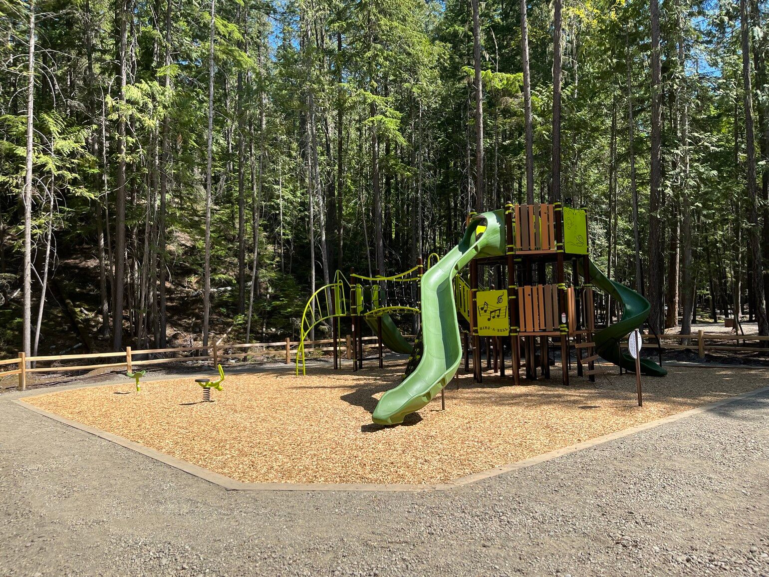 Rosebery Park playground. A great place for kids to have fun while camping or just enjoying a day at the park.