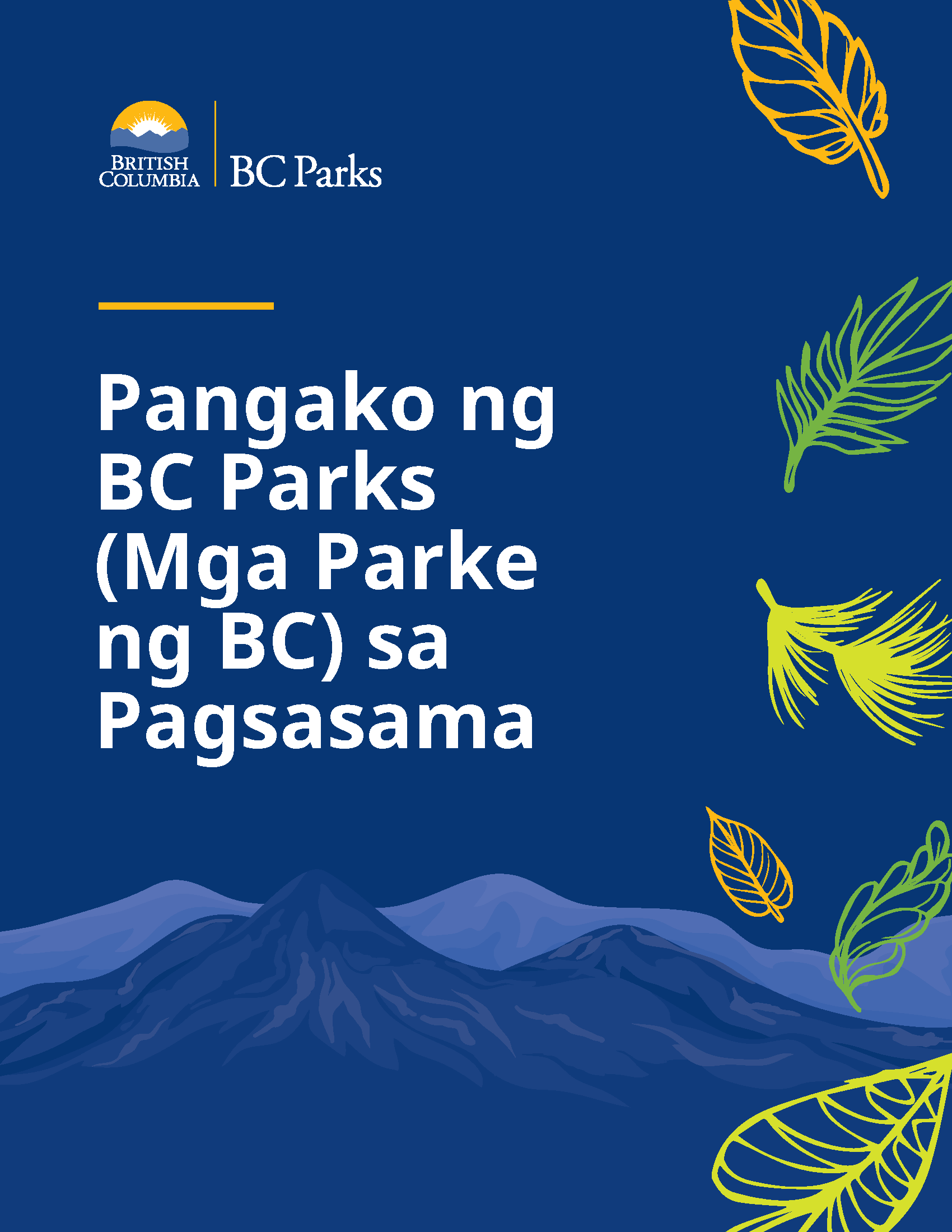 BC Parks Commitment to Inclusion in Tagalog