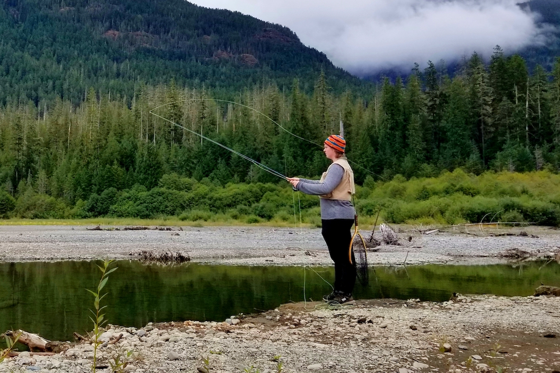 Fishing with Rod British Columbia Canada