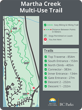 Martha Creek multi-use trail map